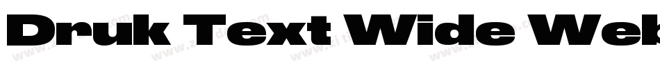 Druk Text Wide Web字体转换